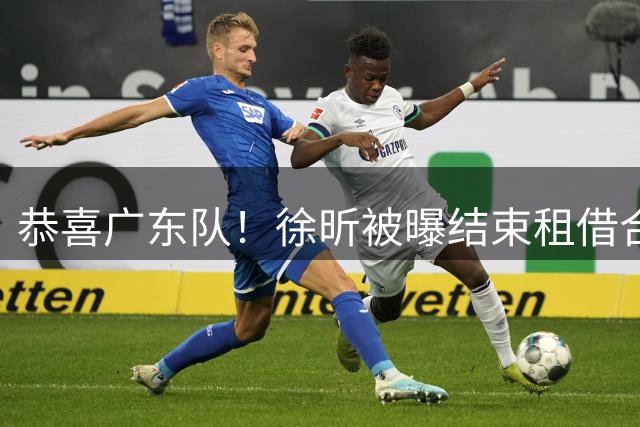 恭喜广东队！徐昕被曝结束租借合同，广州男篮白送两大国手？